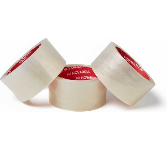 Клейкая лента упаковочная скотч PACK INNOVATION 48 мм х 66 м 45мкм прозрачный 6 шт IP00SK4866-6 1