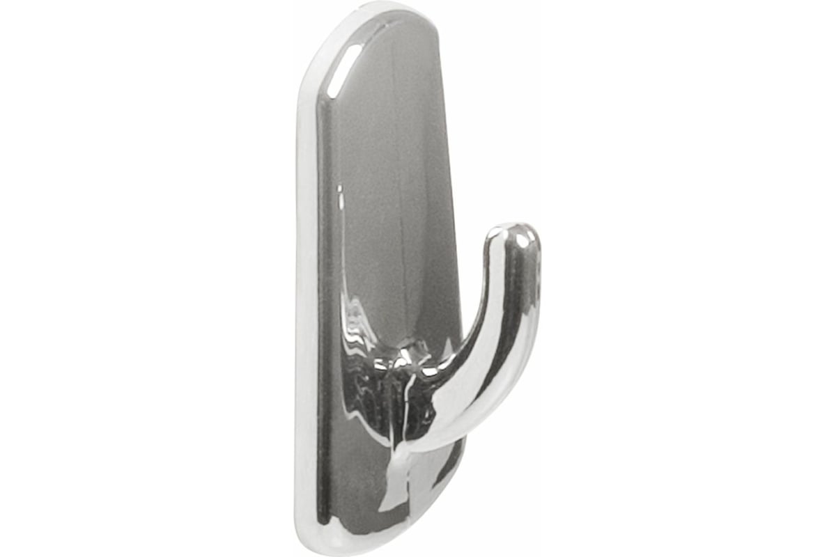 Самоклеющийся крючок Amig пластик, покрытие хром 2 шт 208 CB - выгодная ...