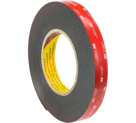 Монтажная двусторонняя лента 3M VHB 5952F черн., 19 мм х 11 м 7100223843