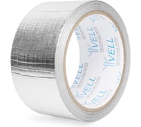 Алюминиевая лента, 50 мм х 10 м, с армированной сеткой, серебряная Vell 1396317