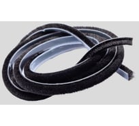 Уплотнитель фетр щёточный KOMFORT москитные системы 7x6 на клею Чёрный 150 м УНК7993