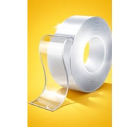 Двусторонняя клейкая лента длина 5 м, ширина 3 см, толщина 0.5 мм BlackWeld 150291