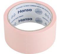 Малярная лента из японской бумаги HANSA Washi для деликатных поверхностей, розовая, 48 мм 25 м 702548