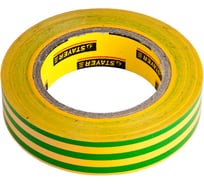 Изолента "PROFI" желто-зеленая ПВХ (15 мм х 10 м; 0.18 мм) Stayer 12292-S-15-10