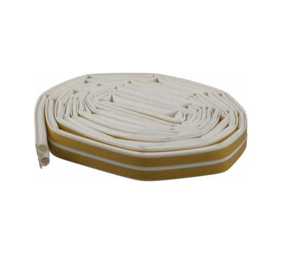 Силиконовый самоклеющийся уплотнитель ЗУБР профиль O белый 16м 4-40925-016