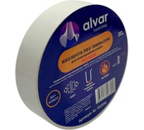 Изолента Alvar ПВХ 19мм, 20м, белая (комплект из 10 штук) AL-1920W_10