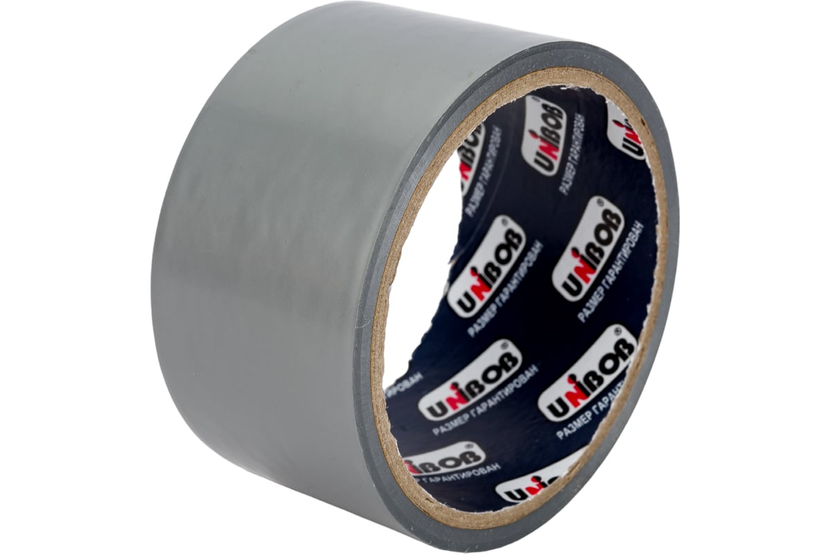 Клейкая лента UNIBOB ПВХ, для труб, 48 мм х 10 м, серая 211775 ...
