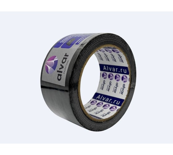Армированная клейкая лента Alvar 48мм, 20м, 150 микро, черная (комплект из 5 штук) AL-DT4820B_5
