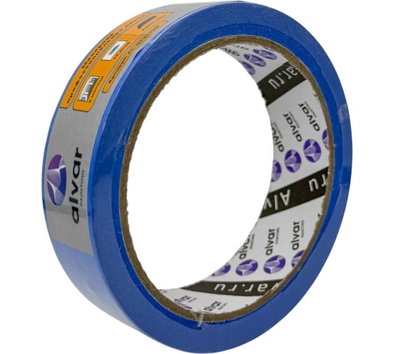 Малярная профессиональная лента Alvar уф-и атмосферостойкая 25мм, 25м, синяя (комплект из 10 штук) AL-OT2525B_10