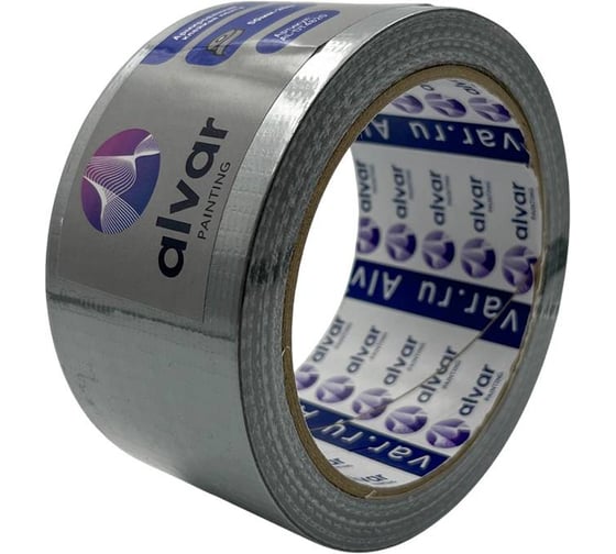 Армированная клейкая лента Alvar 50мм, 20м, 150 микро, серебристая (комплект из 5 штук) AL-DT4820_5