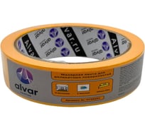 Малярная лента для деликатных поверхностей Alvar 25мм, 25м, желтая (комплект из 5 штук) AL-OT2525Y_5