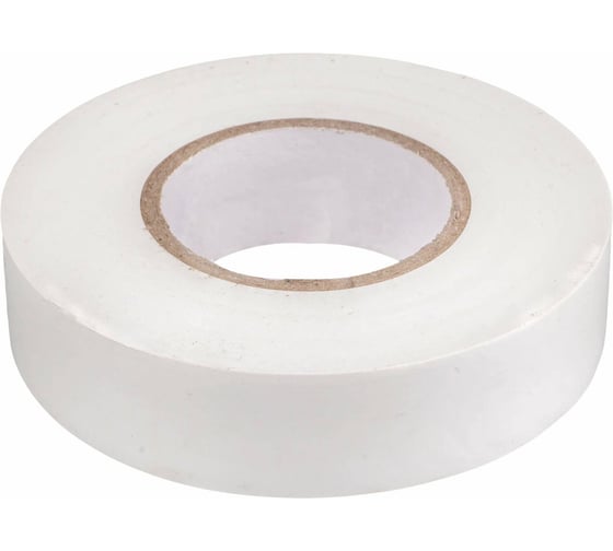 Изолента ЕТР ПВХ 19мм, 20м белая (10шт) 53201-10