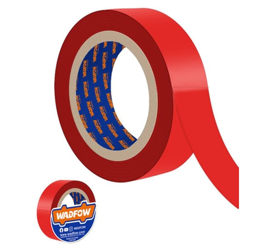 Изолента WADFOW красная 18ммх9.15м 300 WPN1012