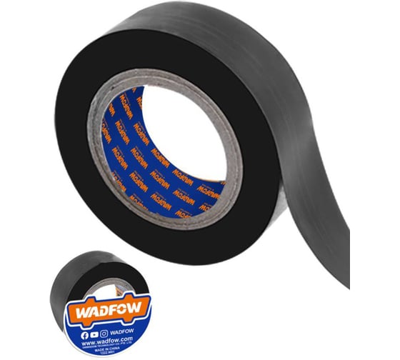 Изолента WADFOW черная 18ммх9.15м WPN1103