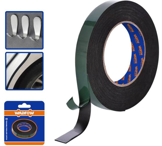 Клейкая лента двухсторонняя WADFOW 1мх19мм 320 WPN8K19