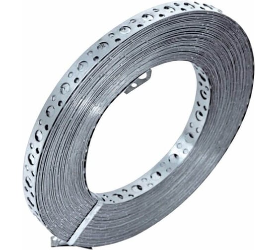 Лента Stalmax LP-V 17х0,55 (25м) монтажная перфорированная прямая (арт. 10830) оцинкованная сталь (уп. 5 шт) 10830-023
