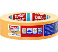 Малярная лента TESA Четкий край, 2 недели, оранжевая 50 м х 30 мм 04344-00002-00