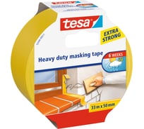 Малярная лента TESA ПВХ, желтая, 6 недель, 33 м х 50 мм 55446-00011-02