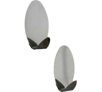 Набор металлических крючков на липучке Доляна Овал 2 шт. 646972