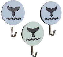 Набор крючков на липучке Доляна Морской микс 3 шт., цвет МИКС 5525489