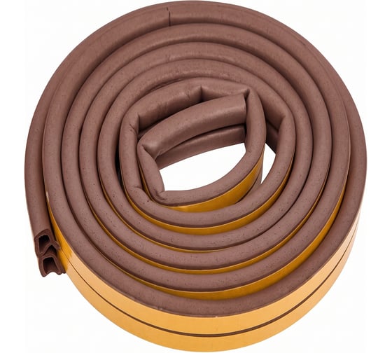 Уплотнитель EPDM ТДВ D 12×10 мм, 90 м/ROLL, коричневый 3703071МП