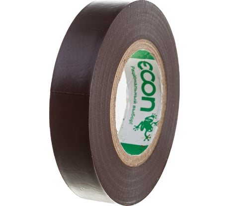 Изолента Econ 15 мм х 20 м, 0,15 мм, коричневый 15201508