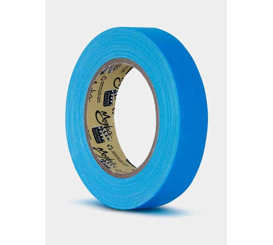 Клейкая лента Magtape Ultra Matt Fluorescent гаффа тейп 25мм x 25м голубой CTULTRA25NBL25