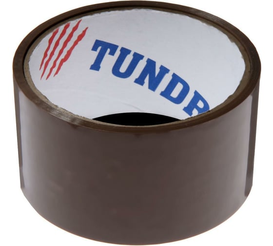 Клейкая лента TUNDRA коричневая, 45 мкм, 48 мм х 23 м 7139063