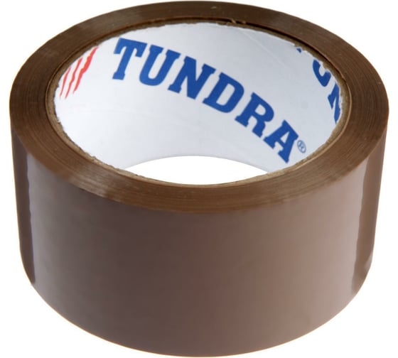 Клейкая лента TUNDRA коричневая, 45 мкм, 48 мм х 66 м 7139065