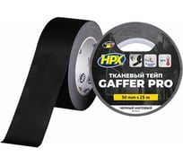 Тейп HPX BG5025 GAFFER PRO, 50 мм х 25 м, черный 4820219501671