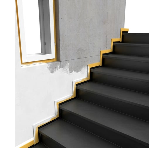 Малярная лента Tectis Tape Protective 50 мм x 33 м, высокоэластичная, УФ-стабильная 07508