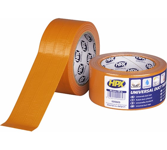 Лента HPX EO5025 Duct Tape Pro 48 мм x 25 м, оранжевая 5425014224603