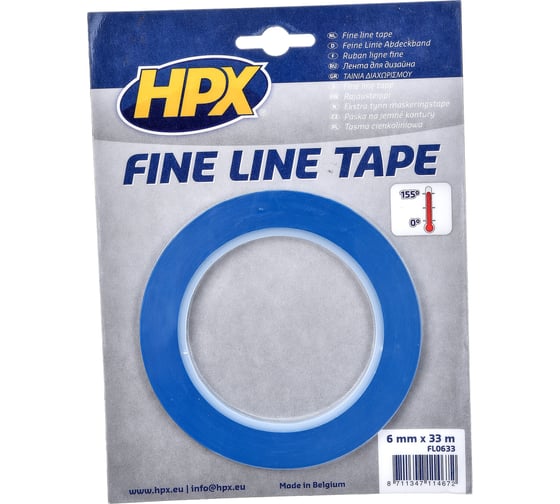 Лента для тонких контуров HPX FL0633 синяя, 6 мм x 33 м 5425014228601