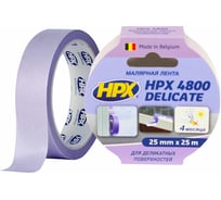 Малярная лента для деликатных поверхностей HPX SR2525 800, 60С, 25 мм х 25 м, пурпурный 5425014223309
