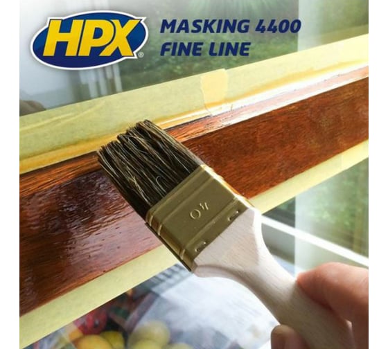 Малярная лента HPX FP3825 400 100С, 38 мм х 25 м, оранжевая 4820219500025