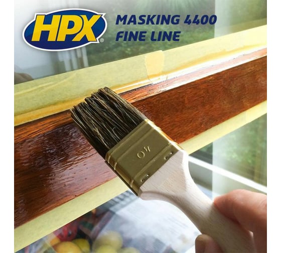 Малярная лента HPX FP2525 400 100С, 25 мм х 25 м, оранжевая 5425014223231