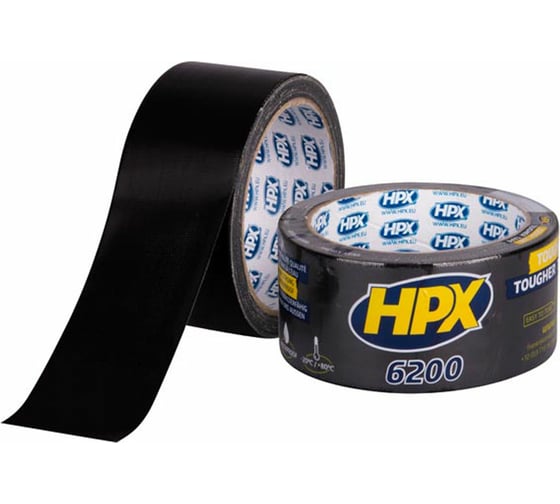 Армированная односторонняя лента HPX CB5010 200 50 мм х 10 м, черная 5425014220513 1