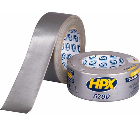 Армированная односторонняя лента HPX CS5025 200 48 мм х 25 м, серебристая 8711347114610 1