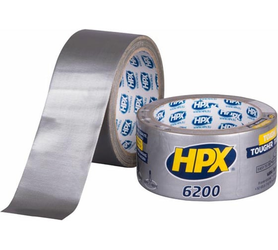 Армированная односторонняя лента HPX CS5010 200 48 мм х 10 м, серебристая 5425014220537 1