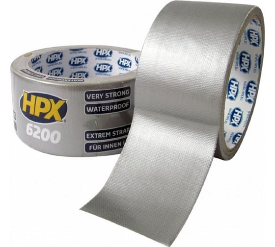 Армированная односторонняя лента HPX CS5010 200 48 мм х 10 м, серебристая 5425014220537