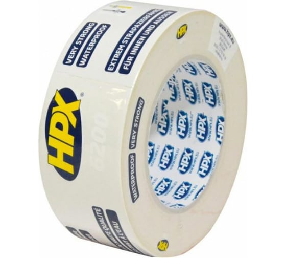 Армированная односторонняя лента HPX CW5025 200 48 мм х 25 м, белая 5425014220018