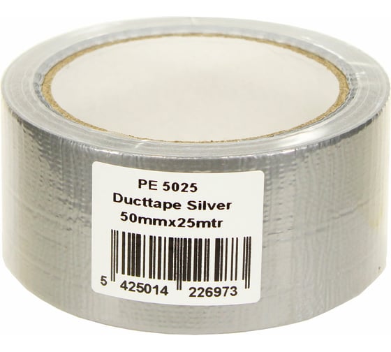 Армированная односторонняя лента HPX PE5025 Universal, 48 мм х 25 м, серебристая 5425014226973