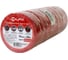 Изоляционная лента ПВХ Silfix 15 мм x 20 м красная 10 шт SILFIX_1520red 1
