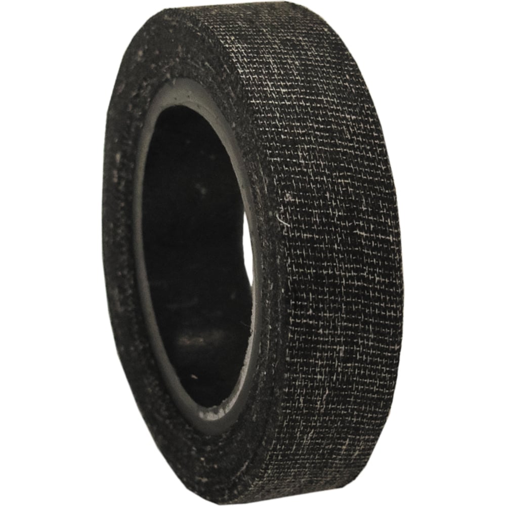 Изоляционная клейкая лента РемоКолор прорезиненная, х/б, черная, 18 мм ...