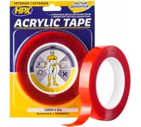 Двухсторонняя лента HPX TT1905 ACRYLIC TAPE 19 мм х 5 м, прозрачная 5425014227680