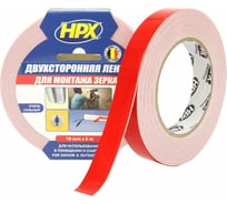 Двухсторонняя вспененная лента HPX DS1905 19 мм х 5 м, картон 5425014220124