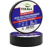 Изолента FIXALL 19мм*20м 150 мкм - Черный, 10 шт 2969