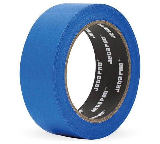 Лента маскирующая Jeta PRO WASHI TAPE, 100С-60мин, синяя, 18ммx40м (блистер 12 шт), 581590/18