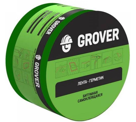 Лента Grover зеленая 10х0,1 м GRH739
