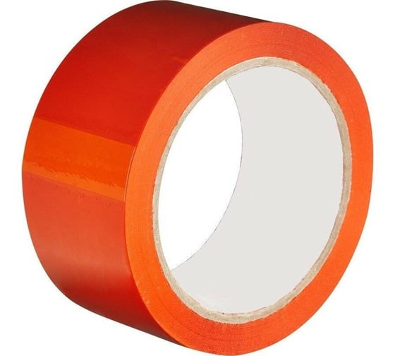 Скотч упаковочный ARNO INDUSTRIES 48 мм × 55 м, 45 мкм, оранжевая, белая втулка, для упаковки коробок, посылок и фиксации грузов 0118-3300